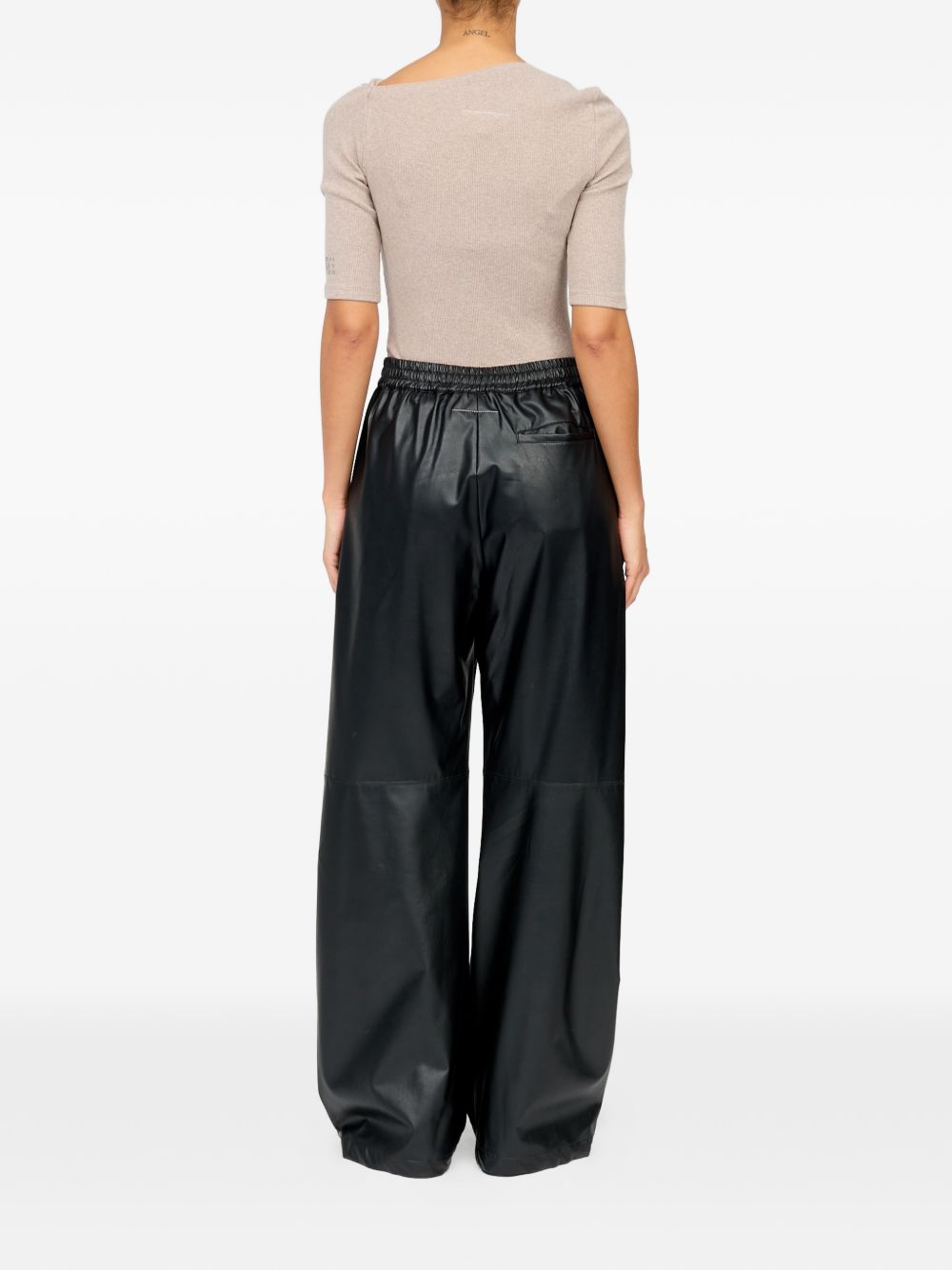 FAUX LEATHER TROUSERS