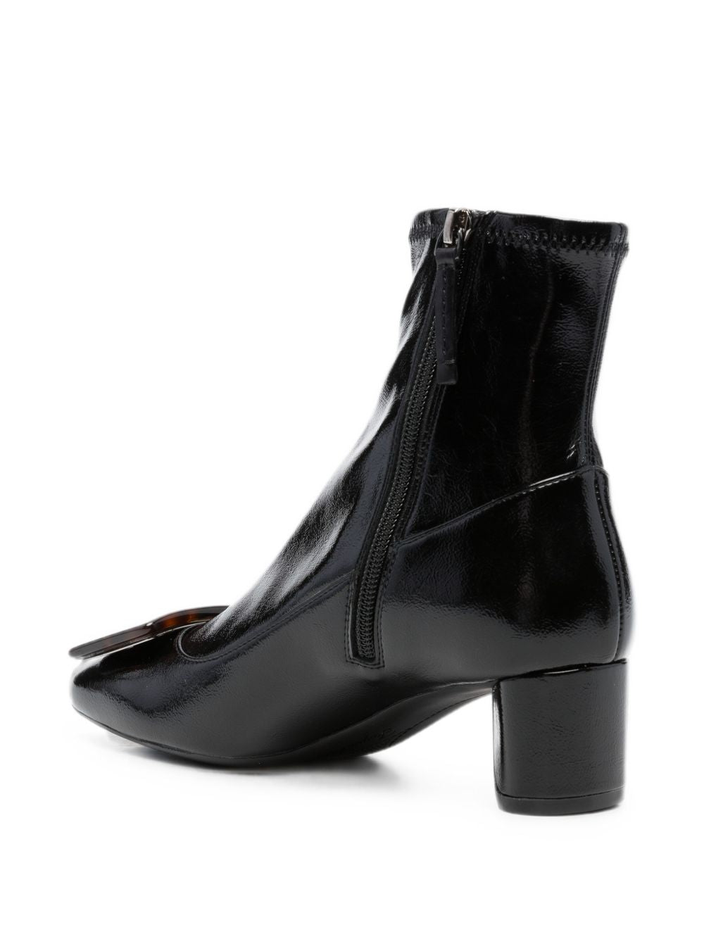 ROUNDY TURTLE LEATHER BOOTS