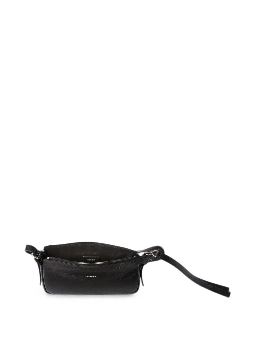 ZIP TOP SMALL LEATHER SHOULDER BAG