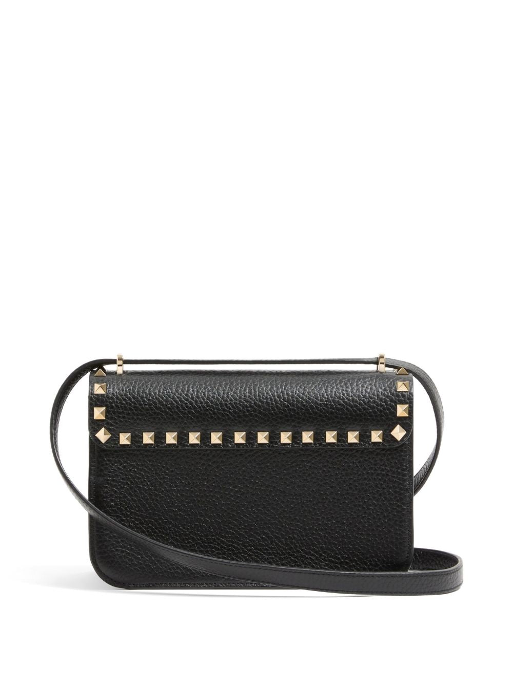 ROCKSTUD SUEDE LEATHER SHOULDER BAG
