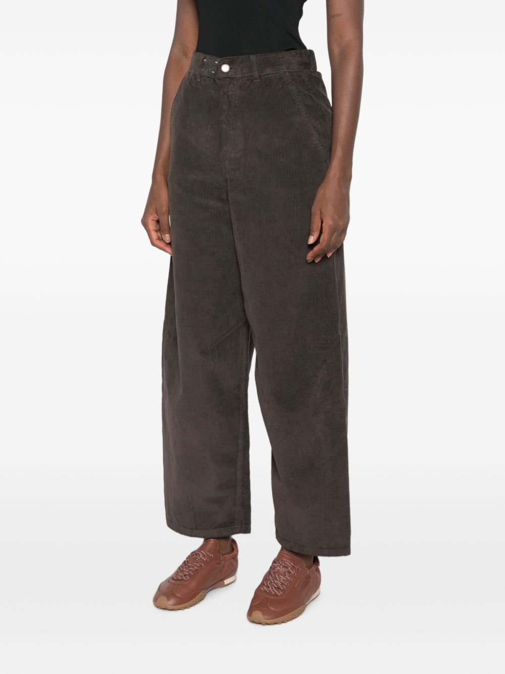 VELVET BARREL TROUSERS