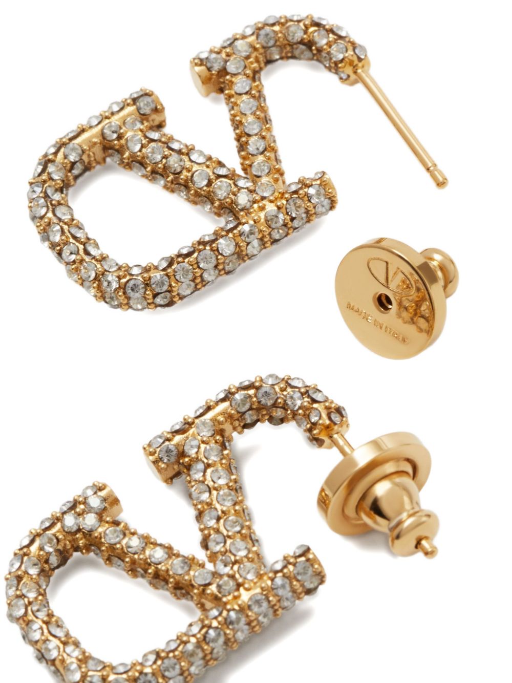 VLOGO SIGNATURE STRASS EARRINGS