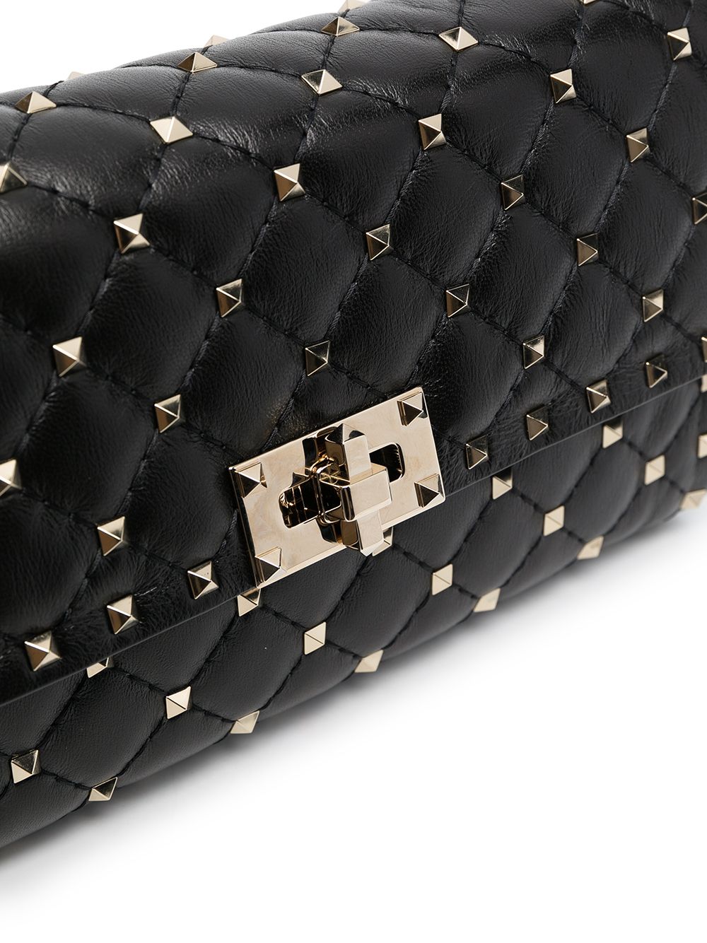 ROCKSTUD SPIKE SMALL LEATHER SHOULDER BAG