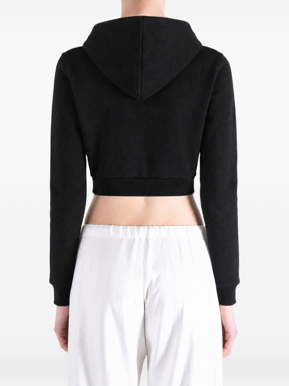COTTON CROPPED SWEATSHIRT