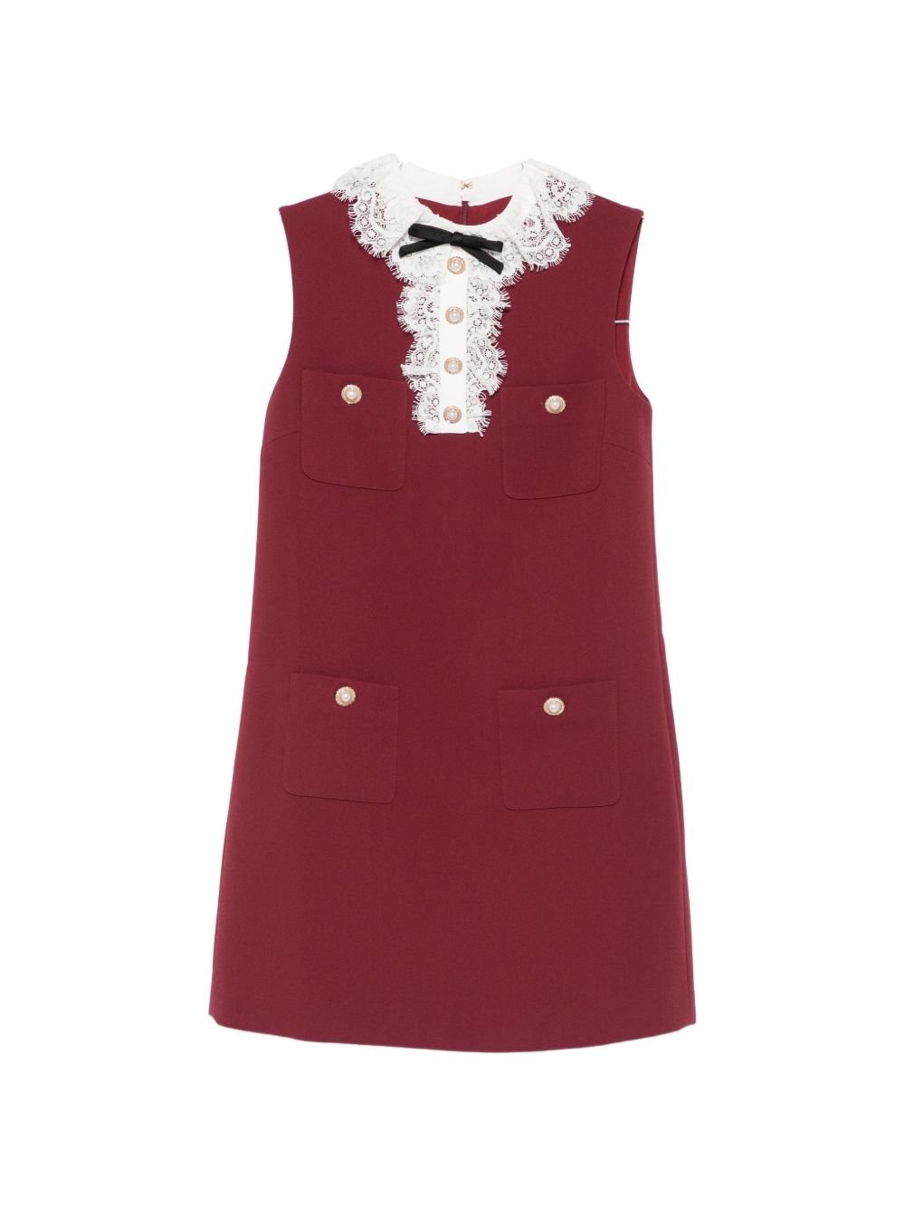 LACE COLLAR MINI DRESS