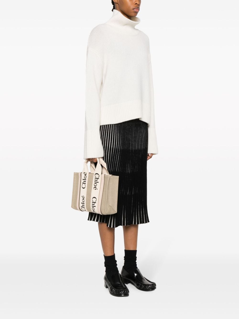WOODY SMALL LINEN TOTE