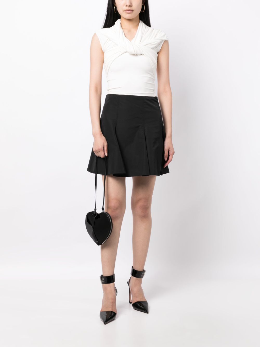 LE COEUR LEATHER CROSSBODY BAG