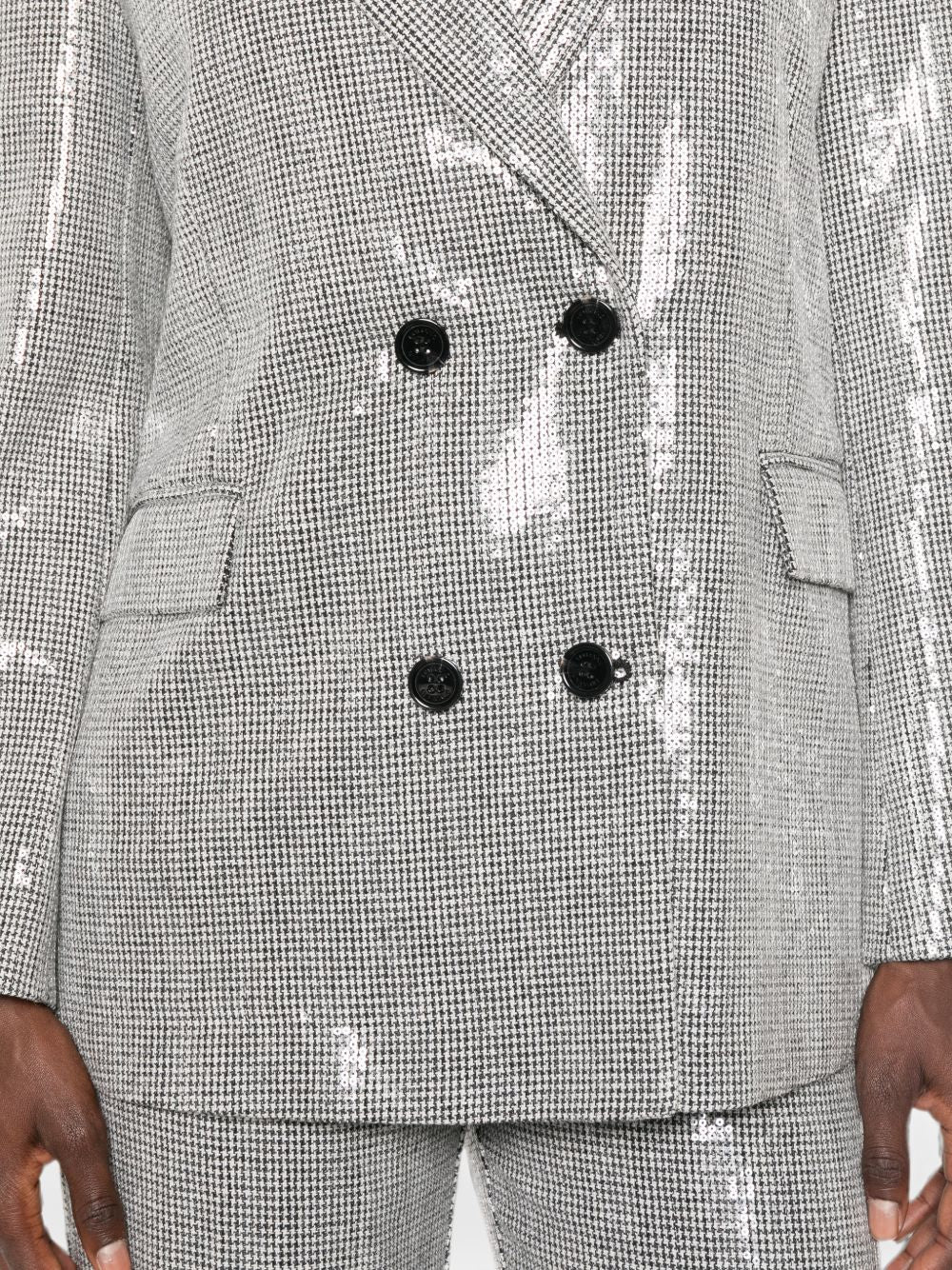 SEQUINED DOUBLE-BREASTED JACKET
