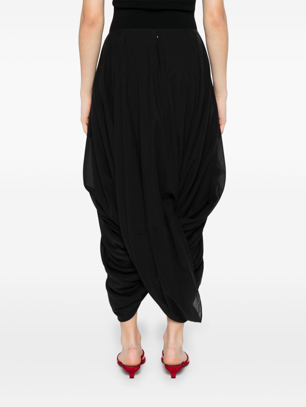 COTTON BLEND LONG SKIRT