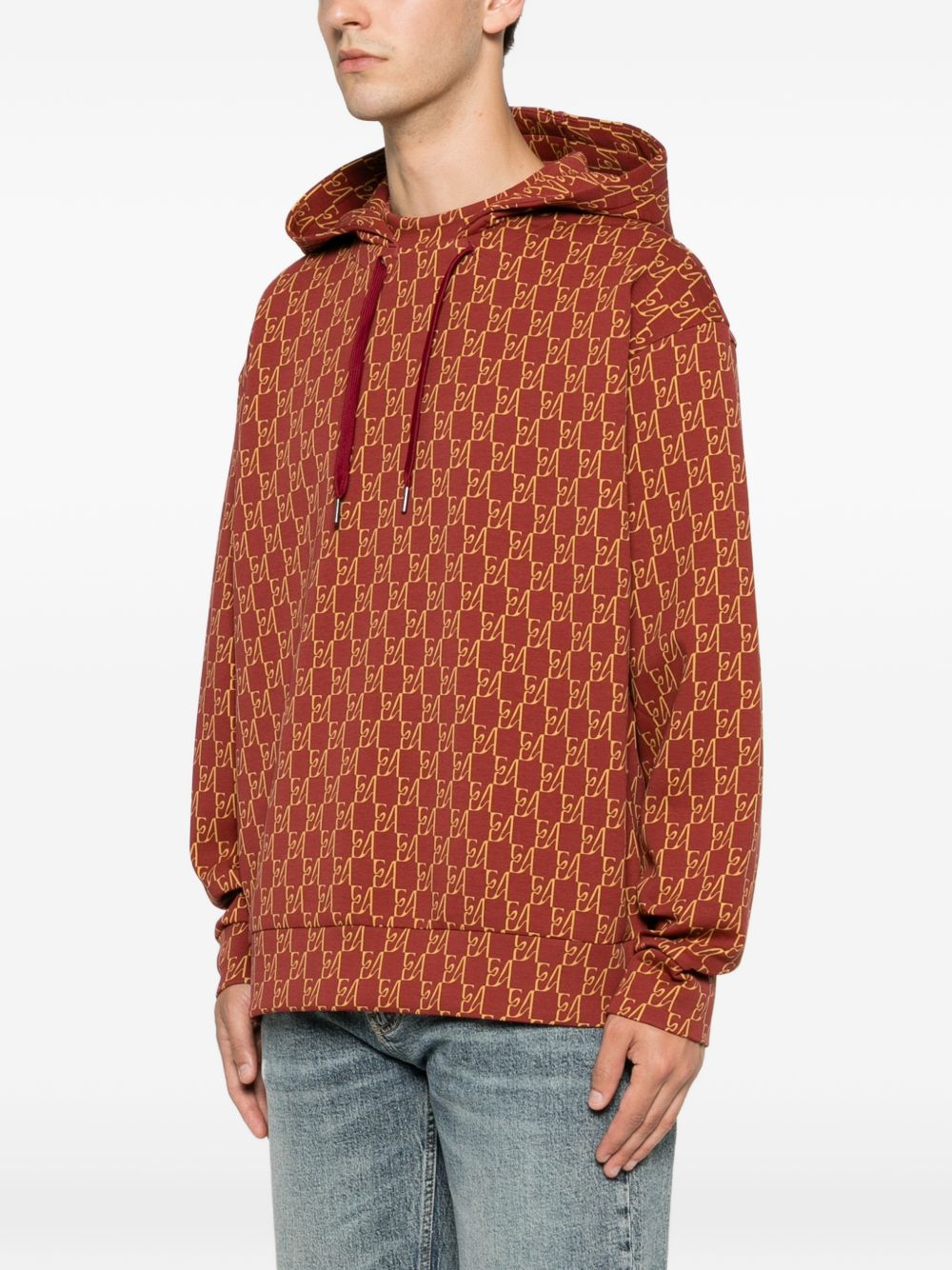 PRINTED COTTON HOODIE