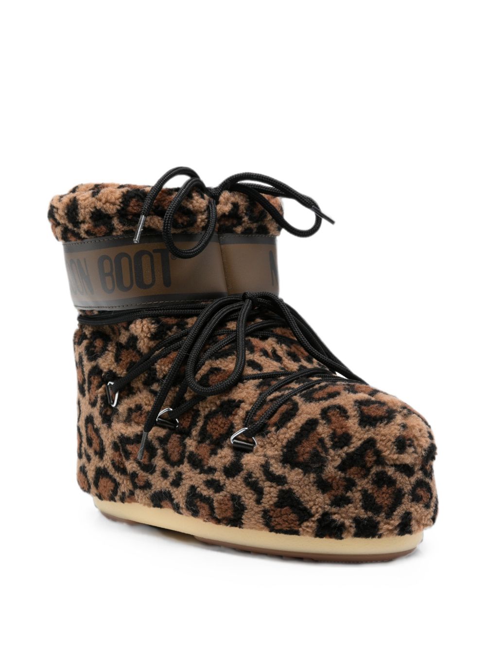 ICON LOW LEOPARD PRINT SNOW BOOTS
