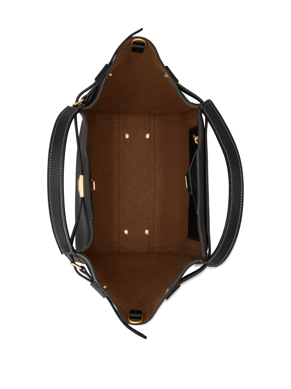 T TIMELESS SMALL LEATHER TOTE BAG