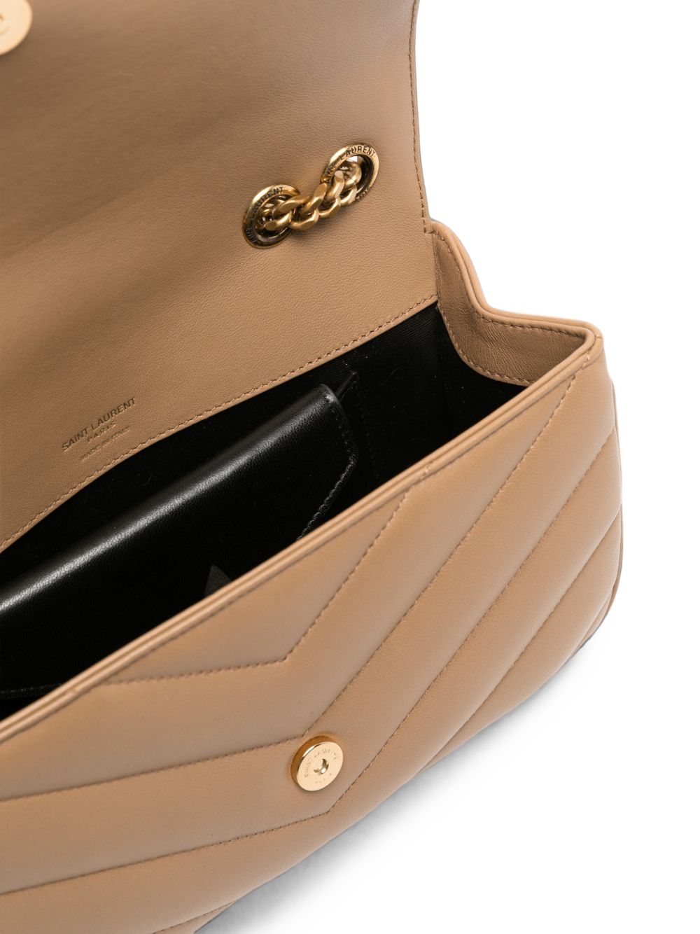LOULOU SMALL SUEDE LEATHER SHOULDER BAG