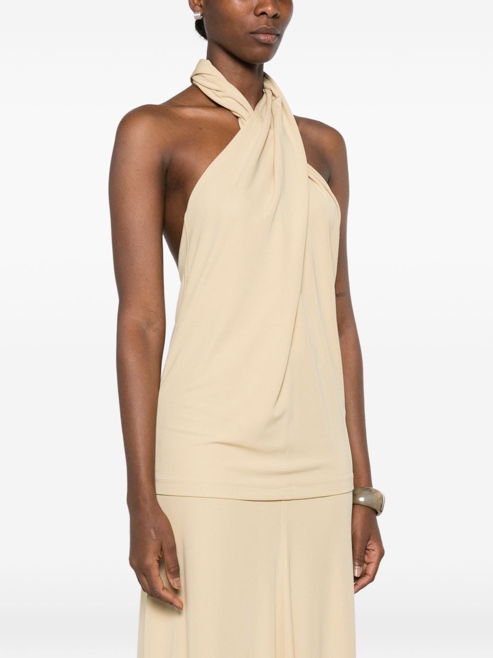 SLEEVELESS HALTERNECK TOP