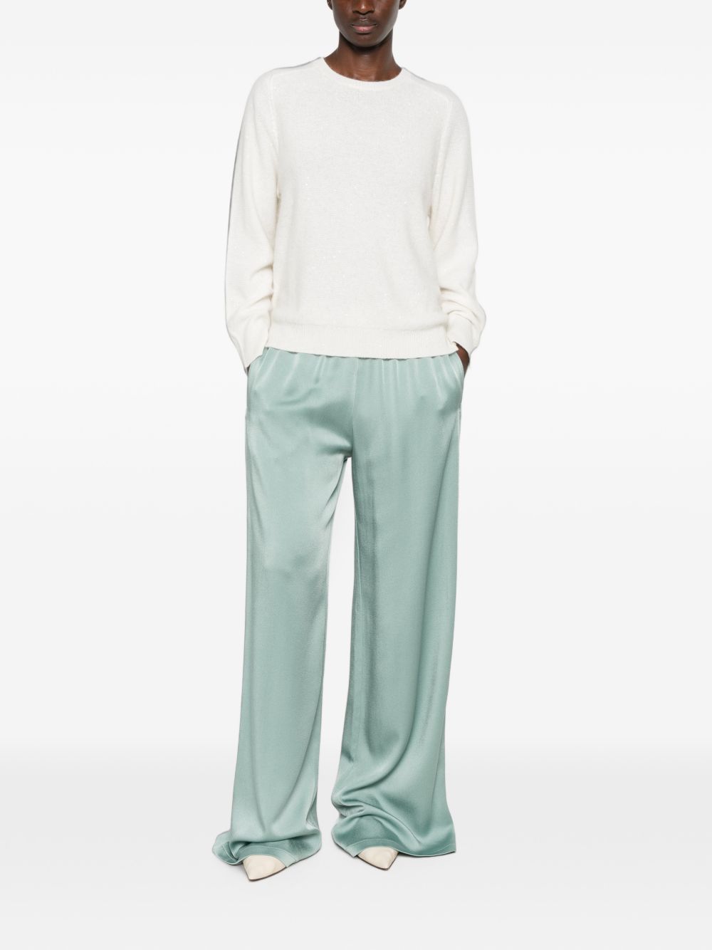 WOOL AND SILK BLEND SWEATER