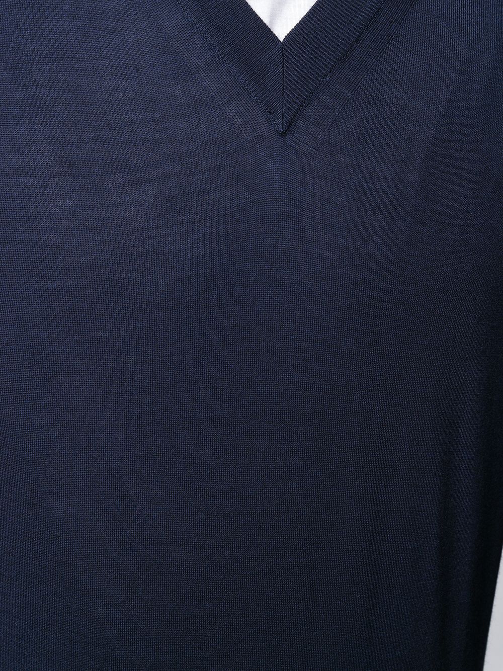 WOOL CASHMERE AND SILK V-NECKED SWEATER