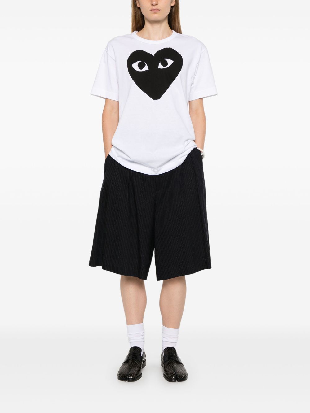 BLACK HEART COTTON T-SHIRT