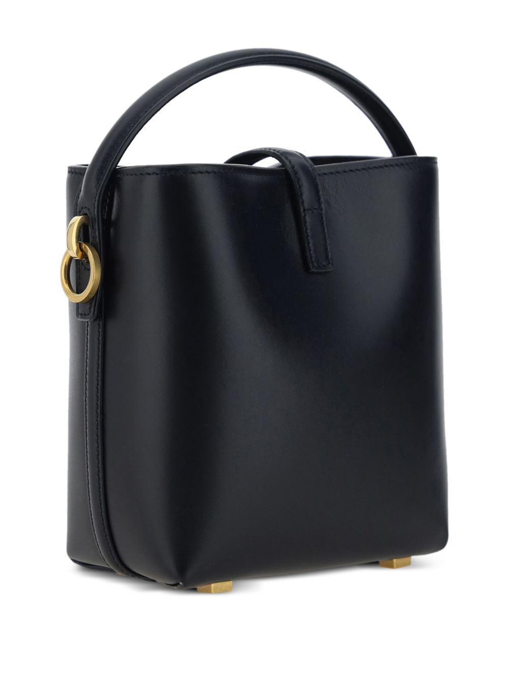 LE 37 MINI LEATHER BUCKET BAG