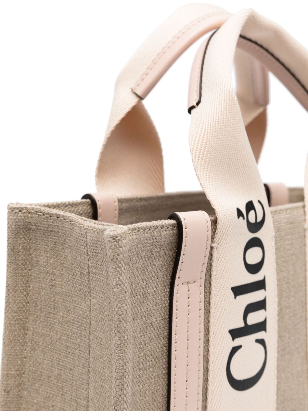 WOODY SMALL LINEN TOTE