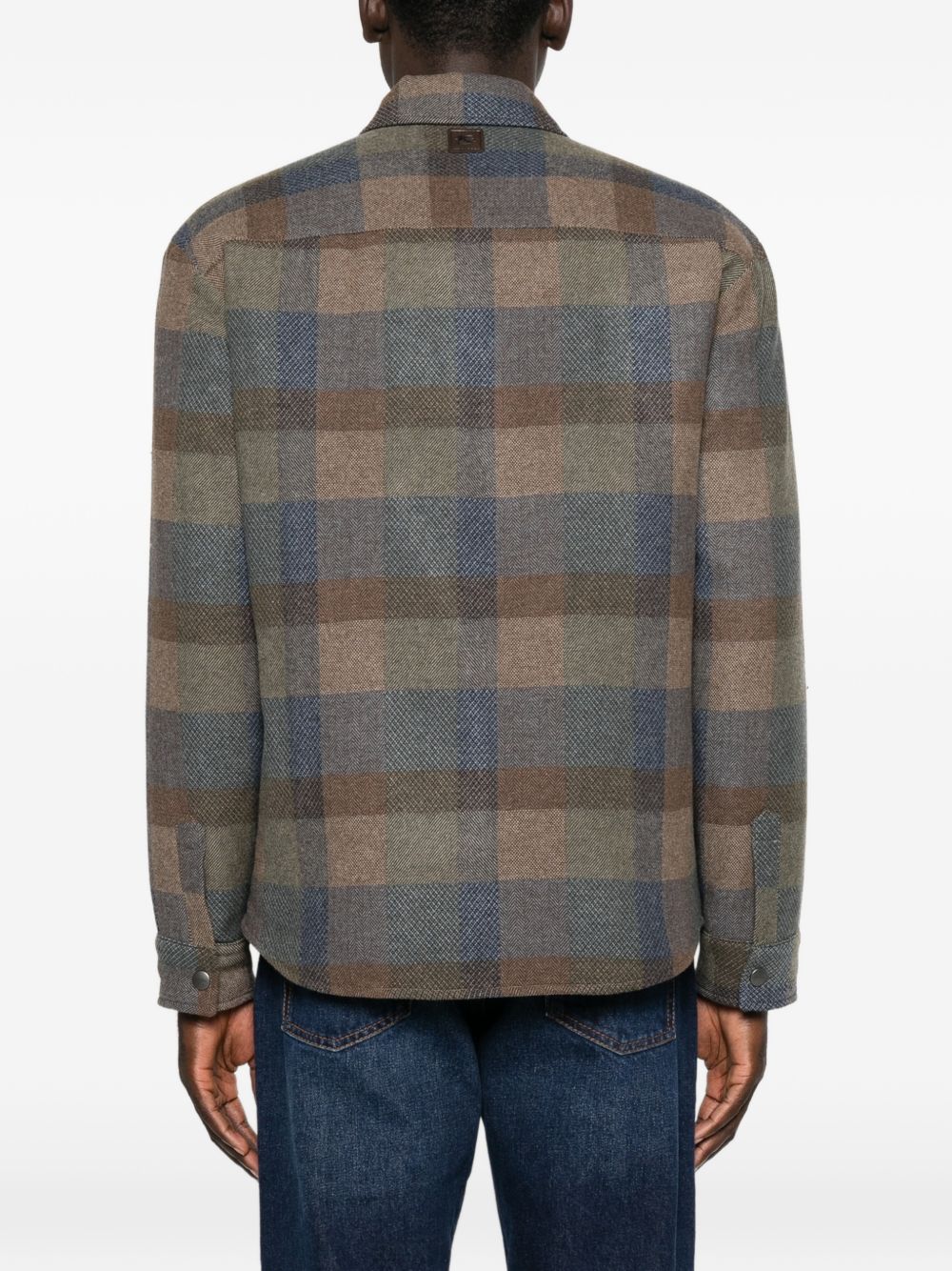WOOL CHECKED SHIRT