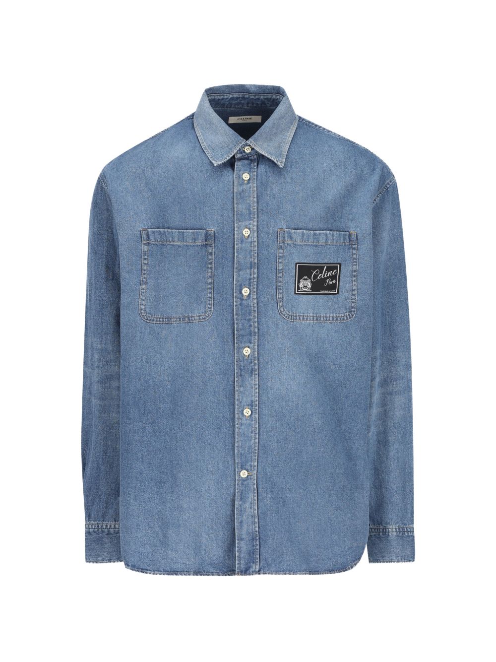 LOGO COTTON DENIM SHIRT