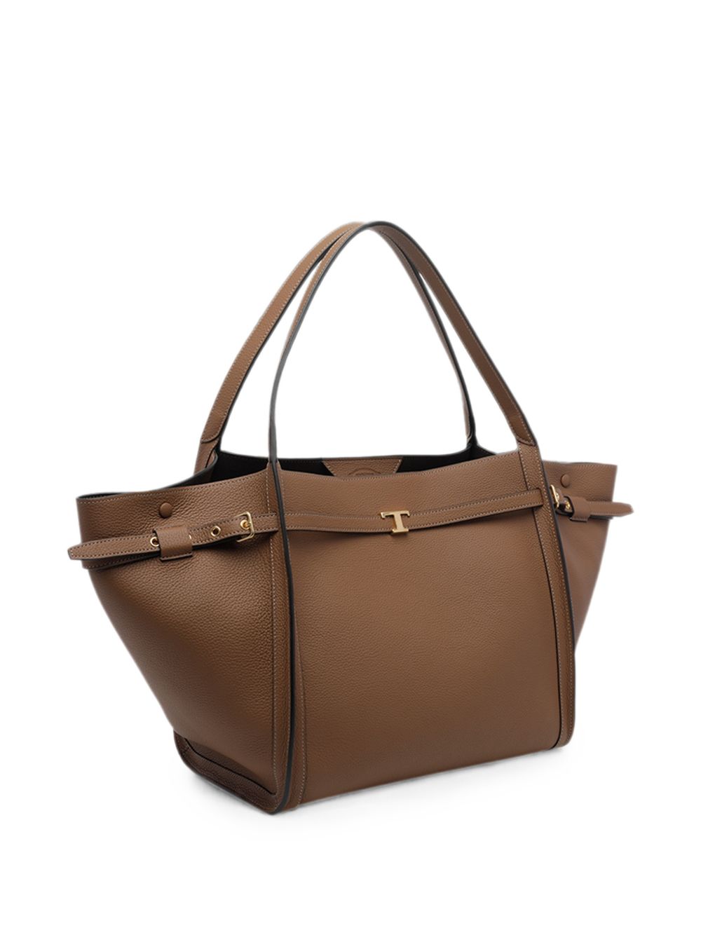 T TIMELESS MEDIUM LEATHER TOTE BAG