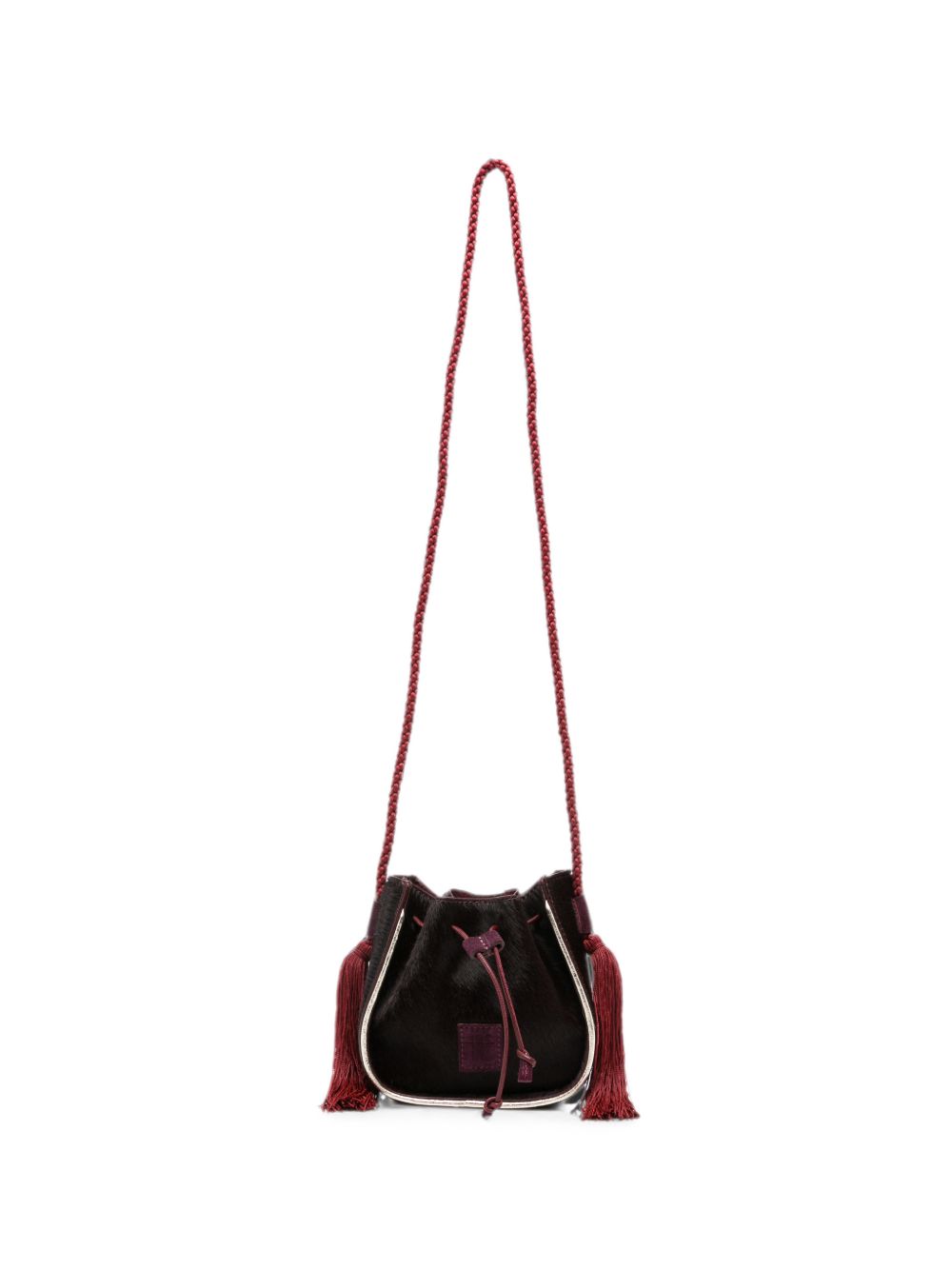 MY PEPITA LEATHER BUCKET BAG