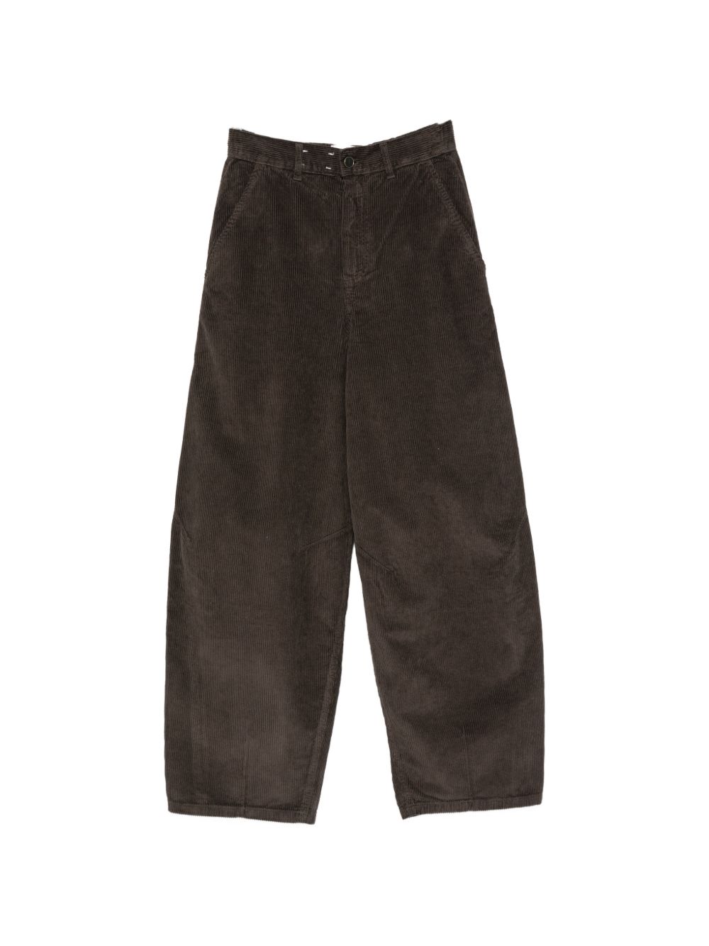 VELVET BARREL TROUSERS