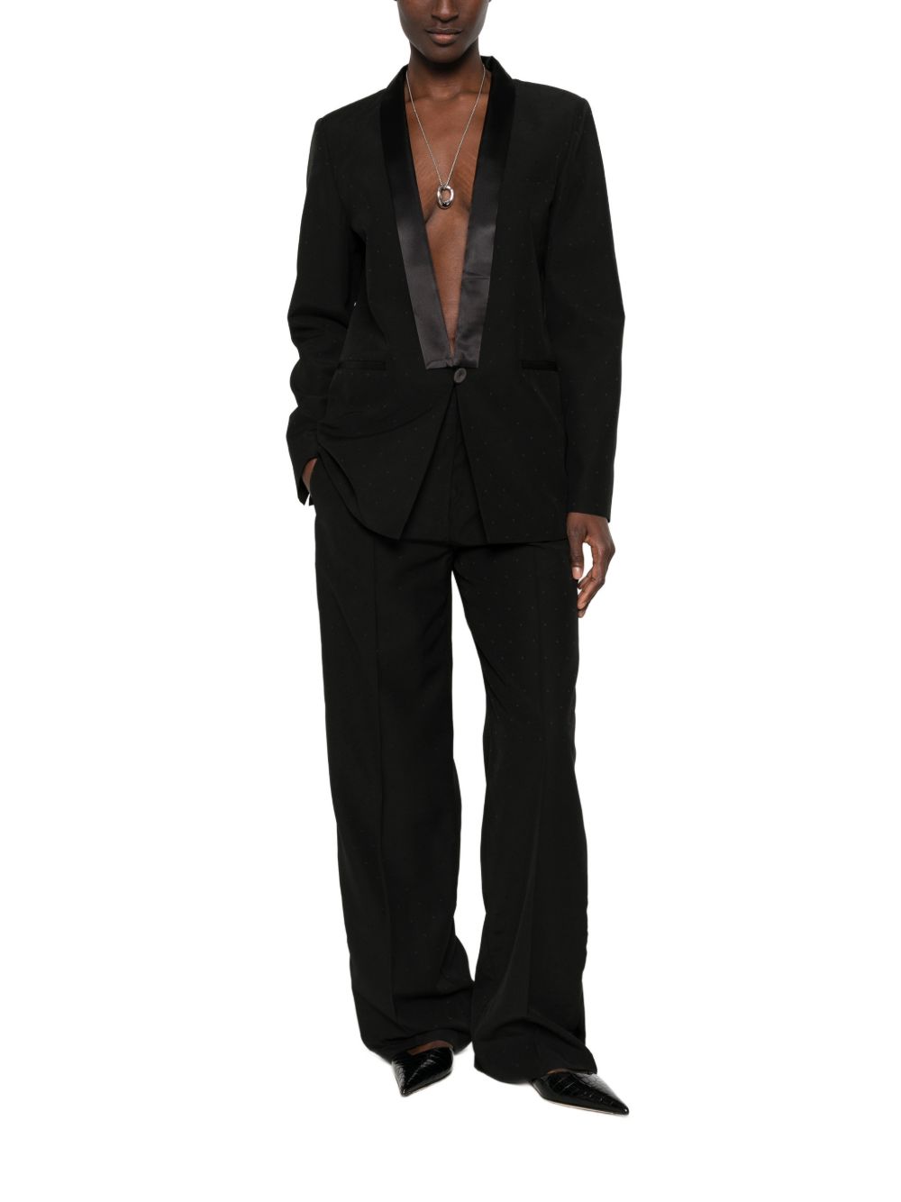 WOOL BLEND SMOKING JACKET