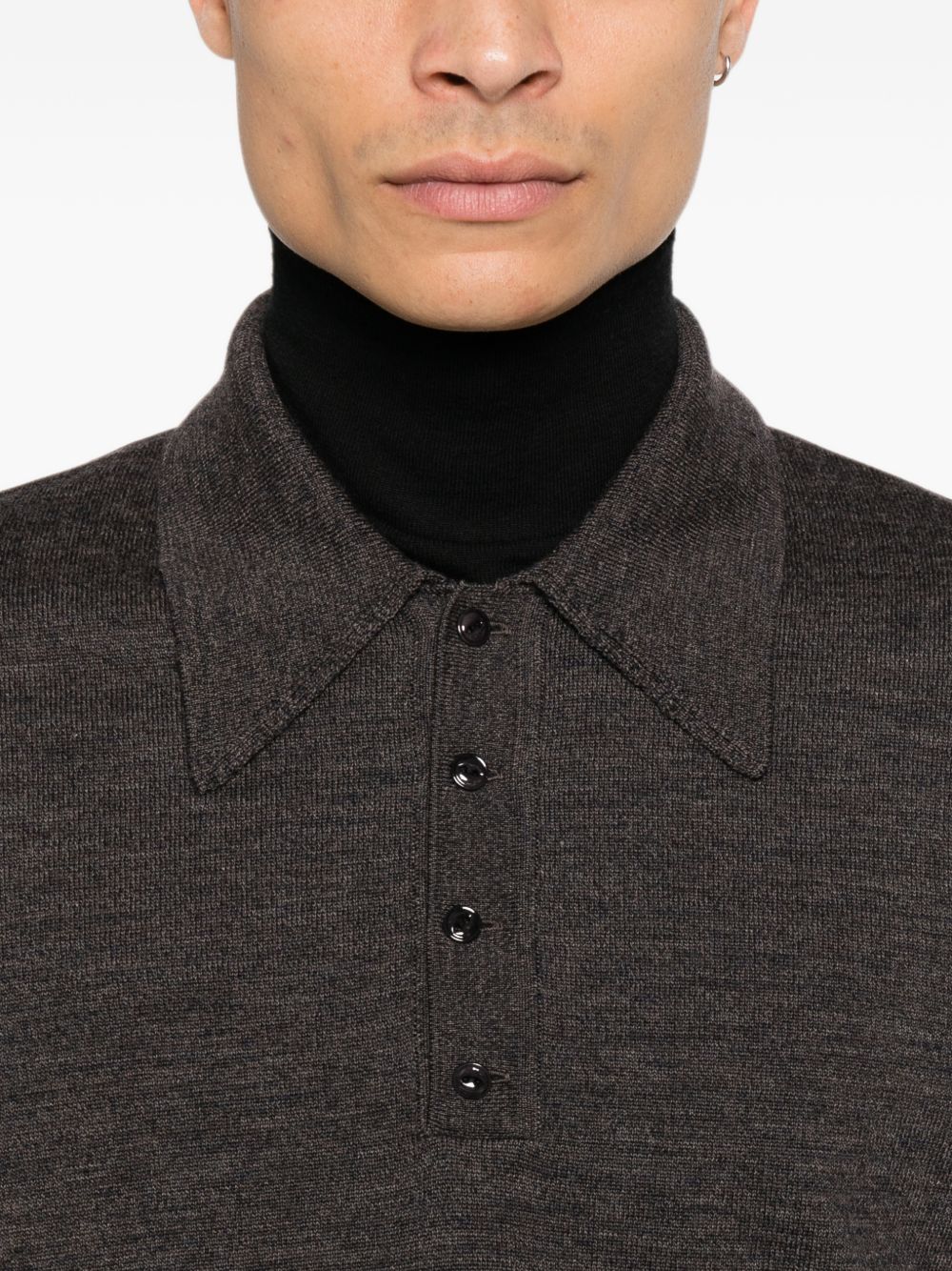 WOOL POLO SHIRT