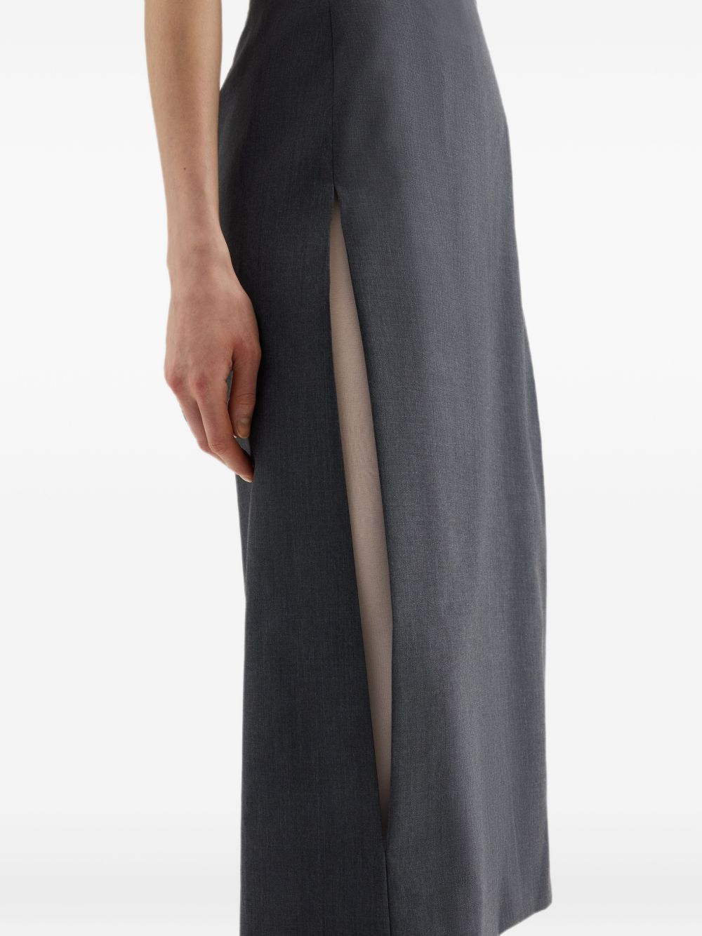 WOOL LONG SKIRT