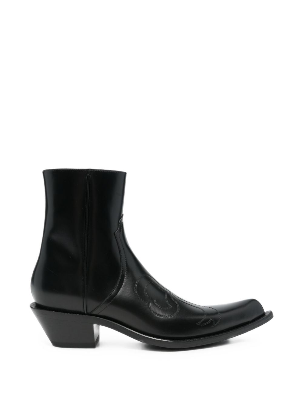 LEATHER ANKLE BOOTS