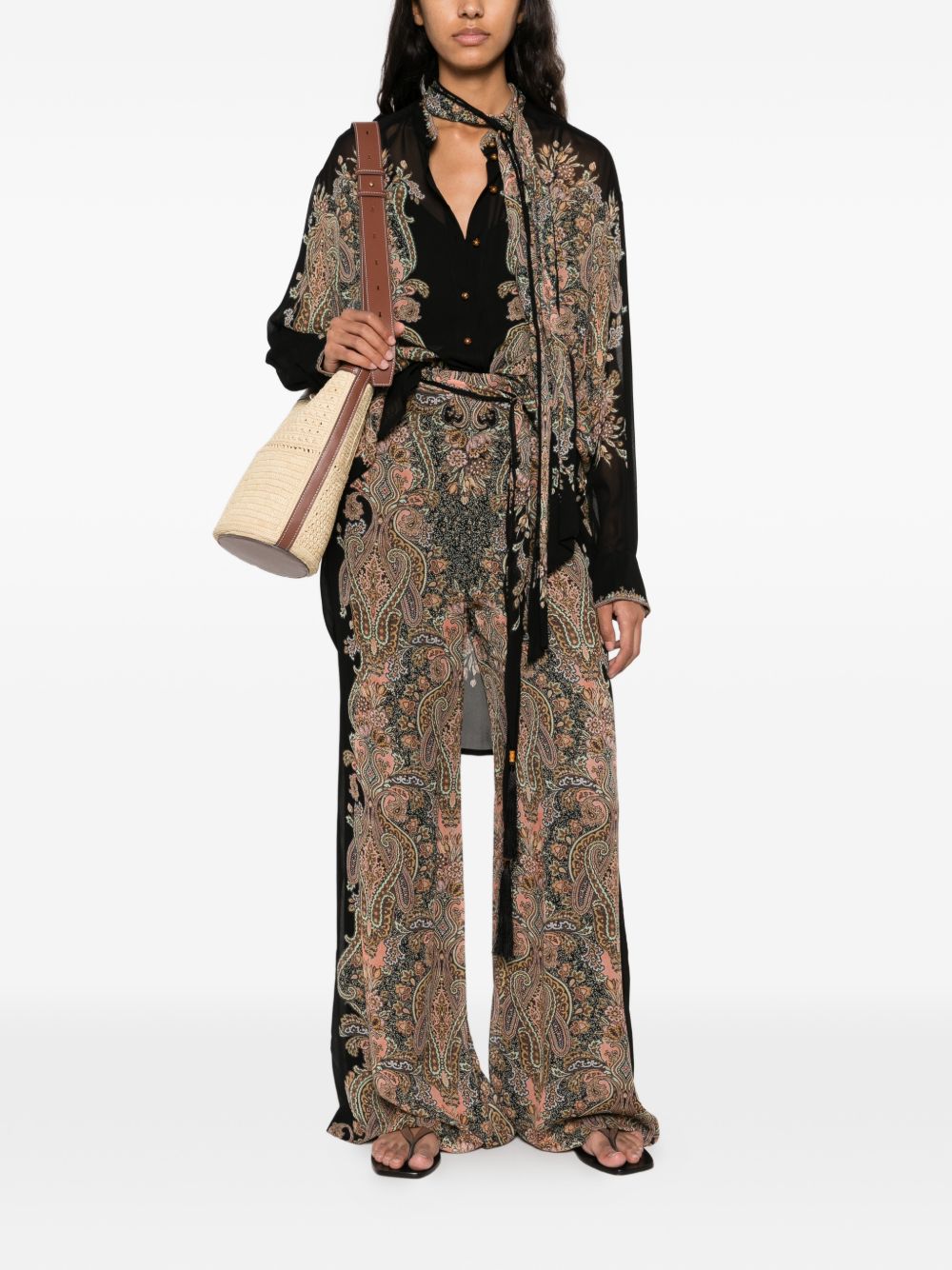 ZIMMERMANN · CLASH WIDE-LEG TROUSERS