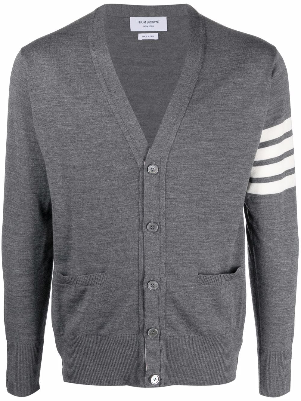 THOM BROWNE · 4BAR WOOL CARDIGAN