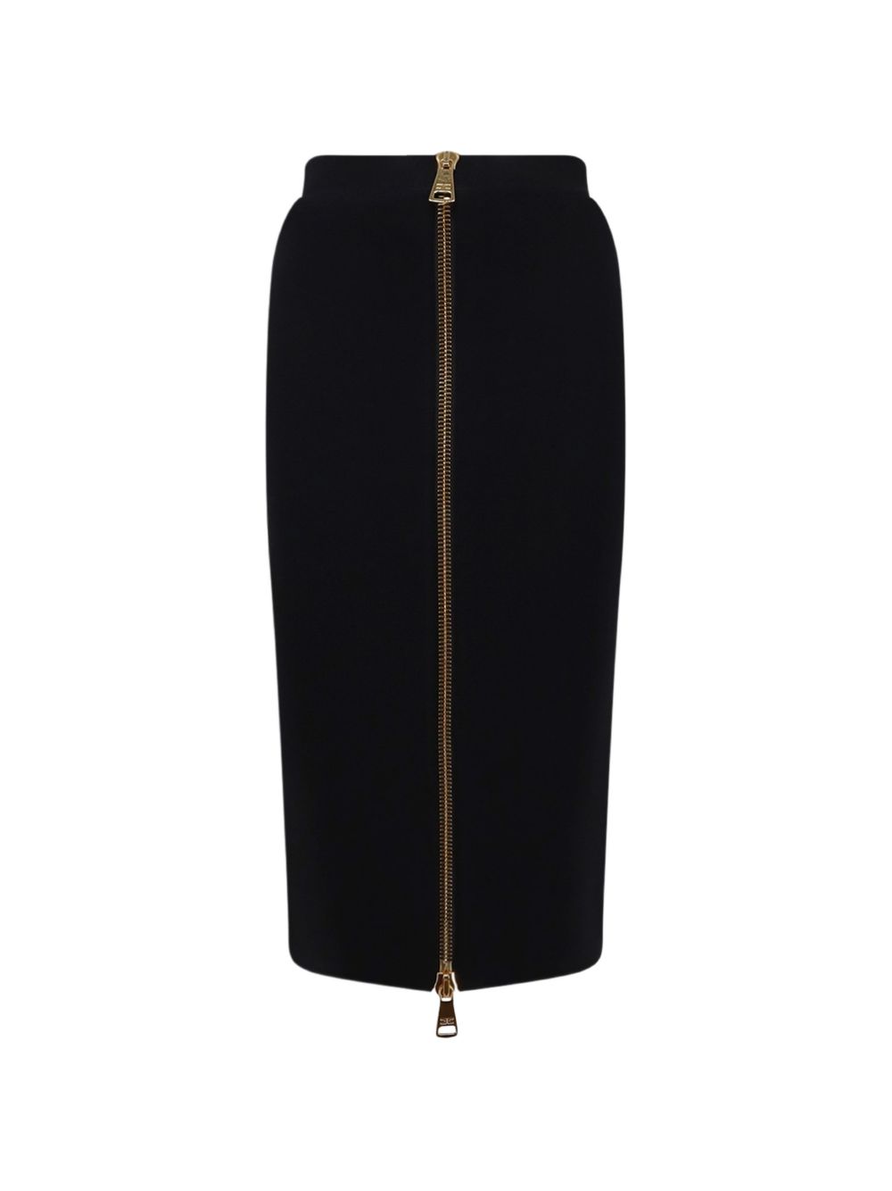 ZIPPED MIDI SKIRT