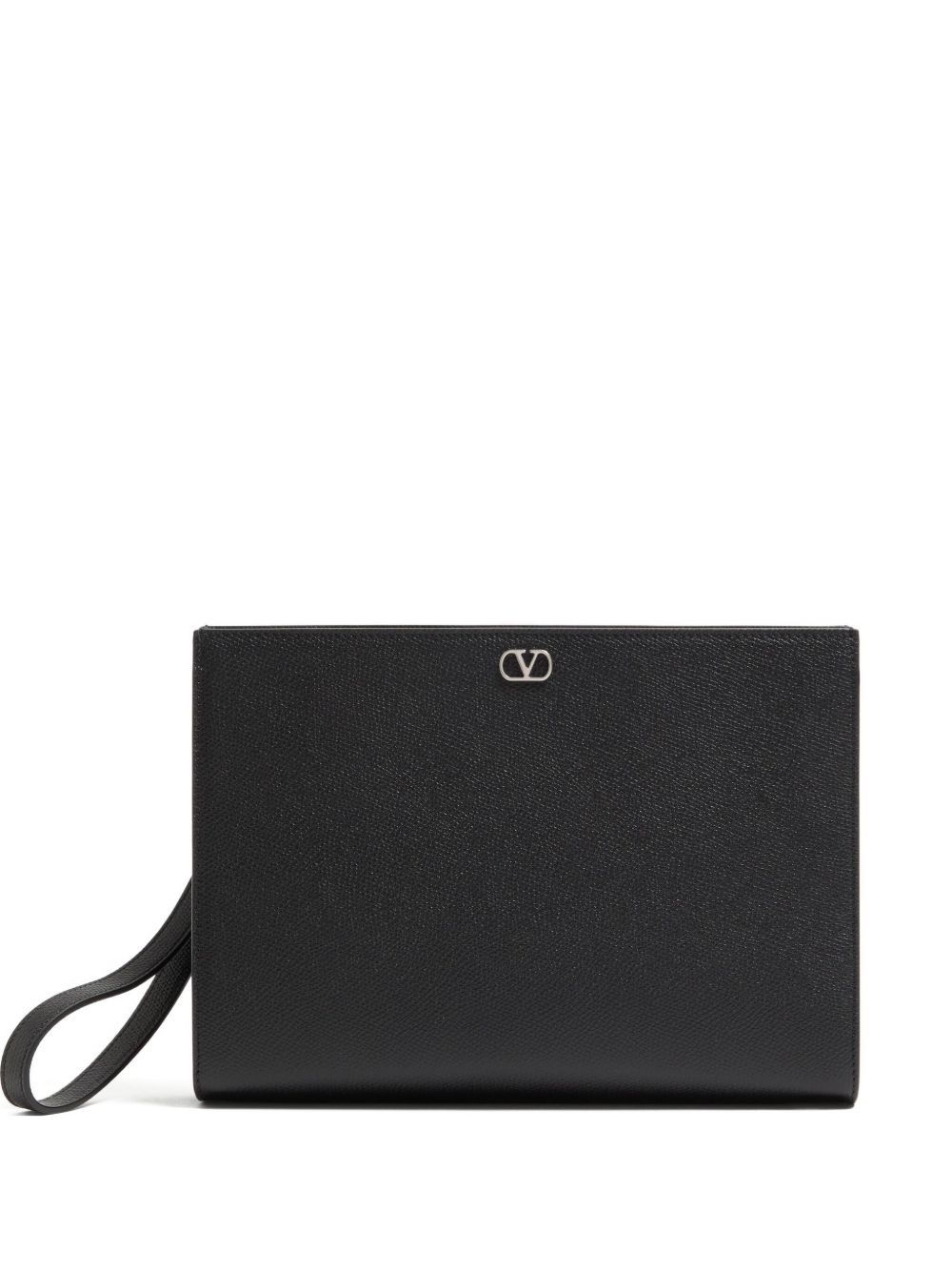 VLOGO SIGNATURE LEATHER POUCH