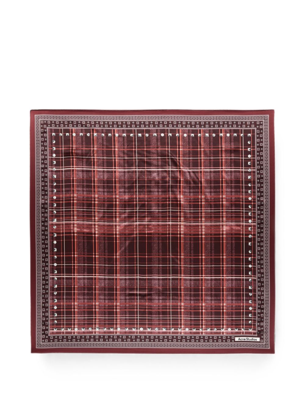 CHECKED SILK SCARF