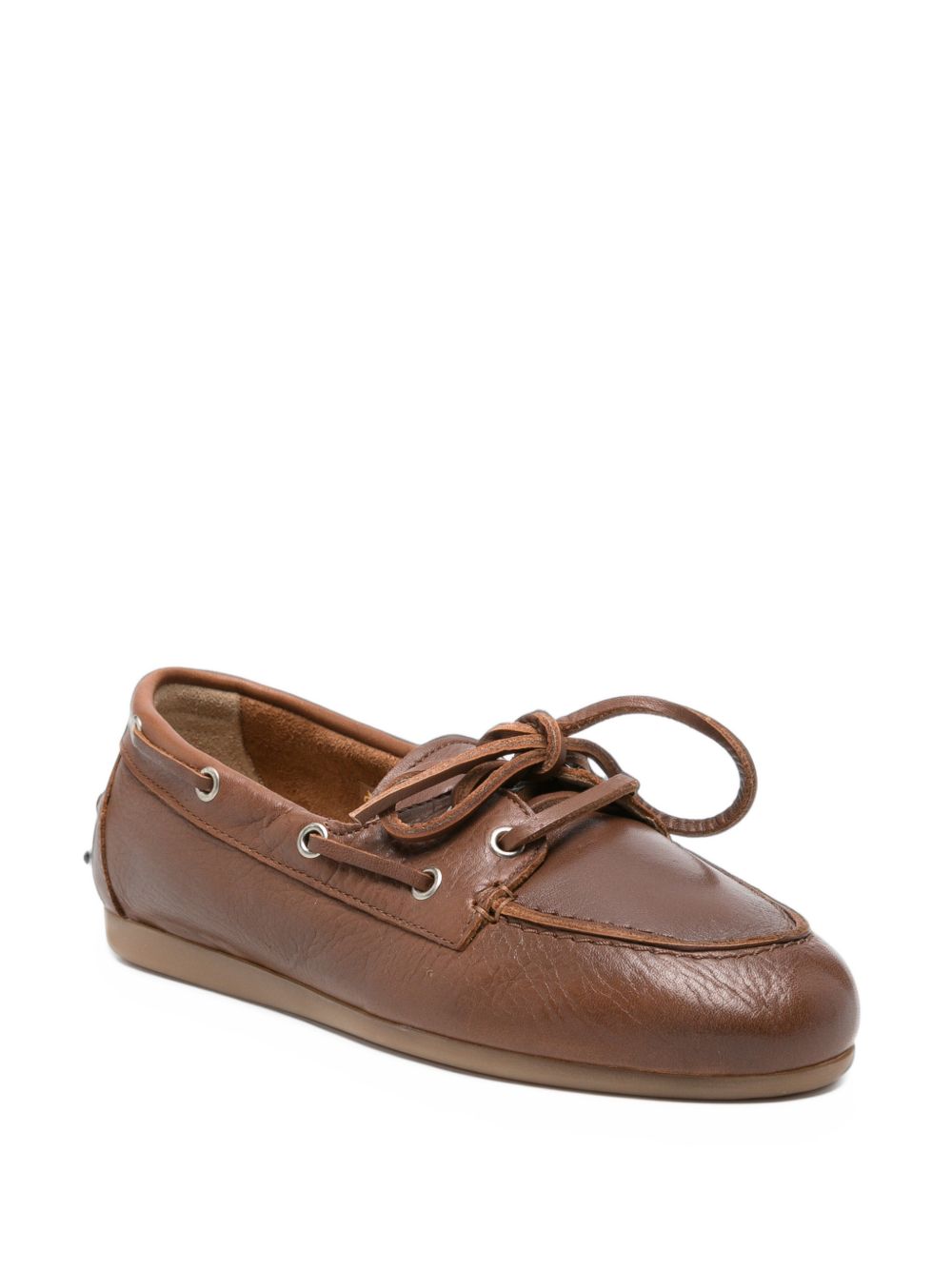 LEATHER BOAT LOAFER