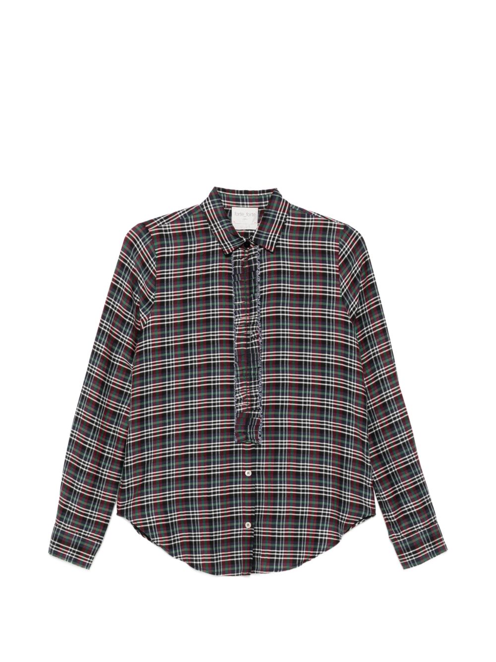 COTTON BLEND TARTAN SHIRT