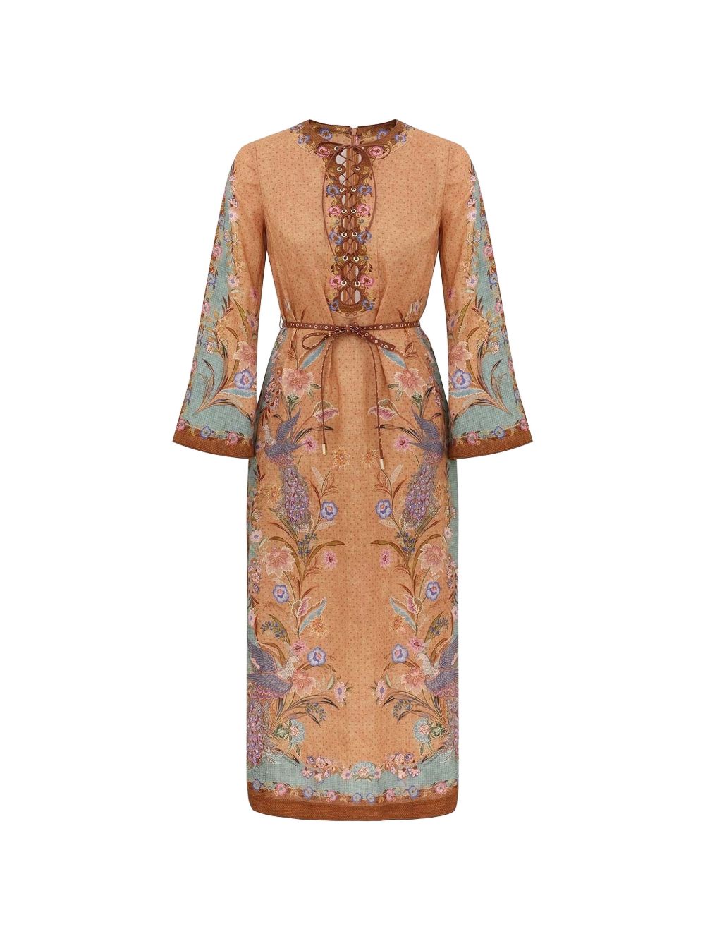 INDRA LINEN MIDI DRESS