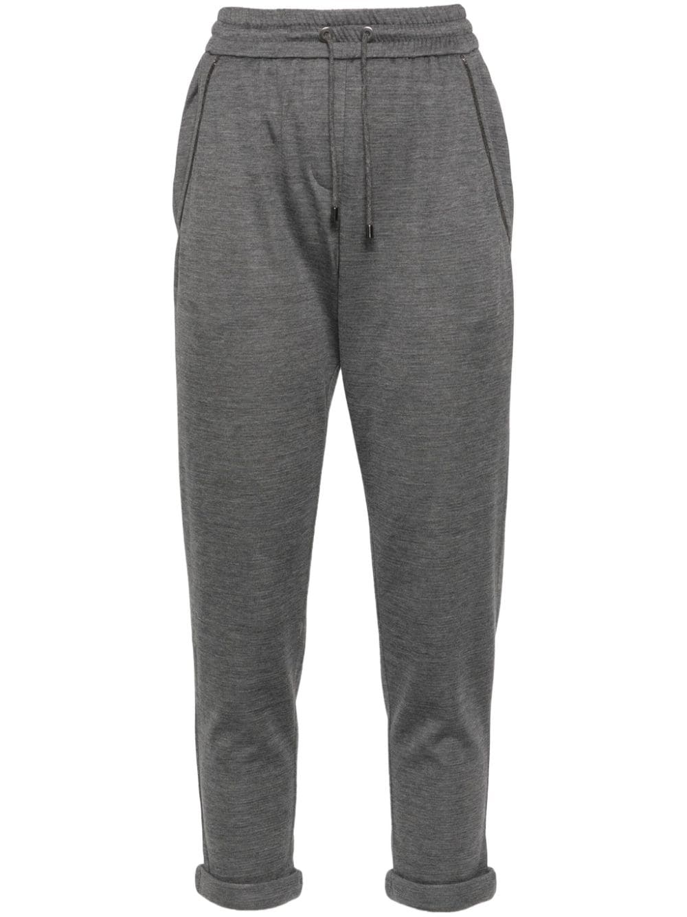 COTTON AND SILK TROUSERS