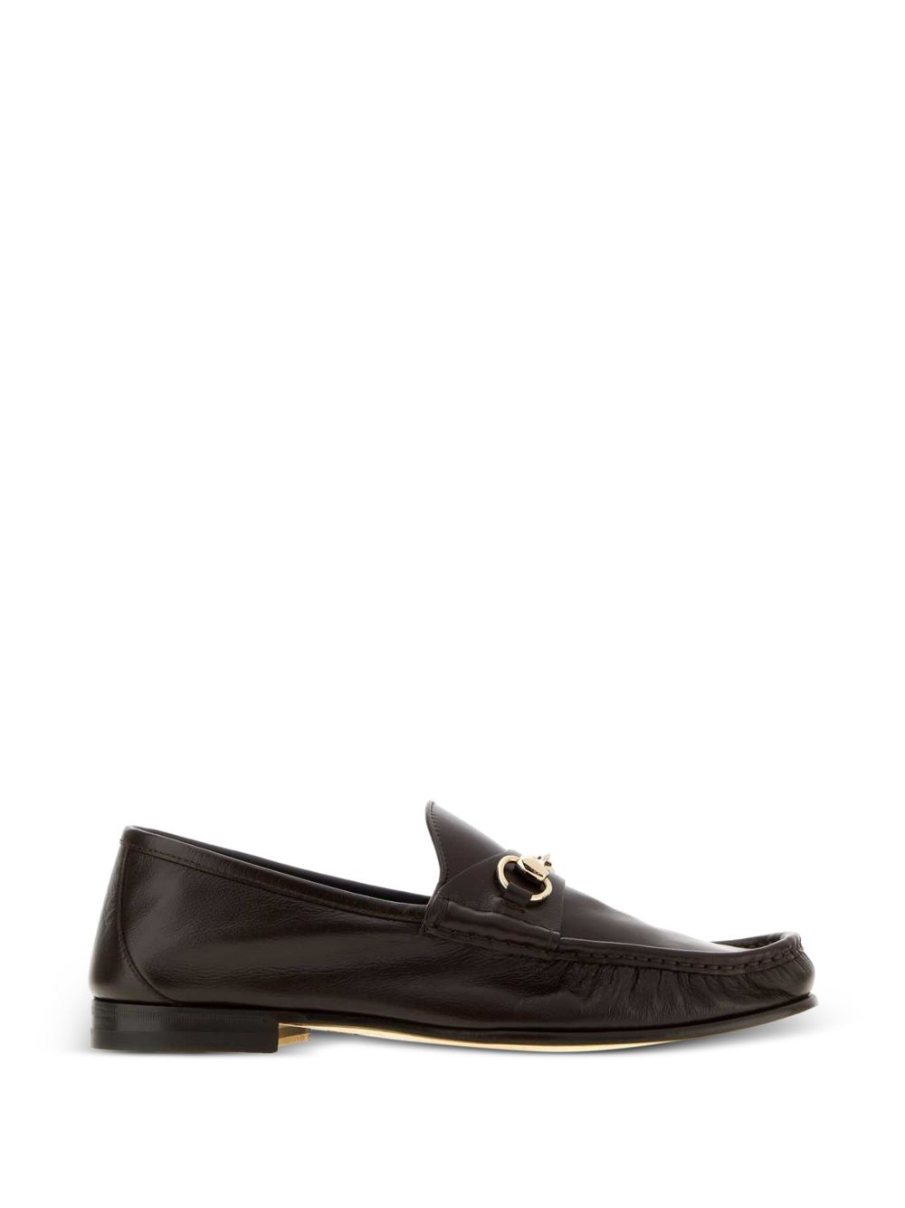 GUCCI LUGANO LEATHER LOAFERS