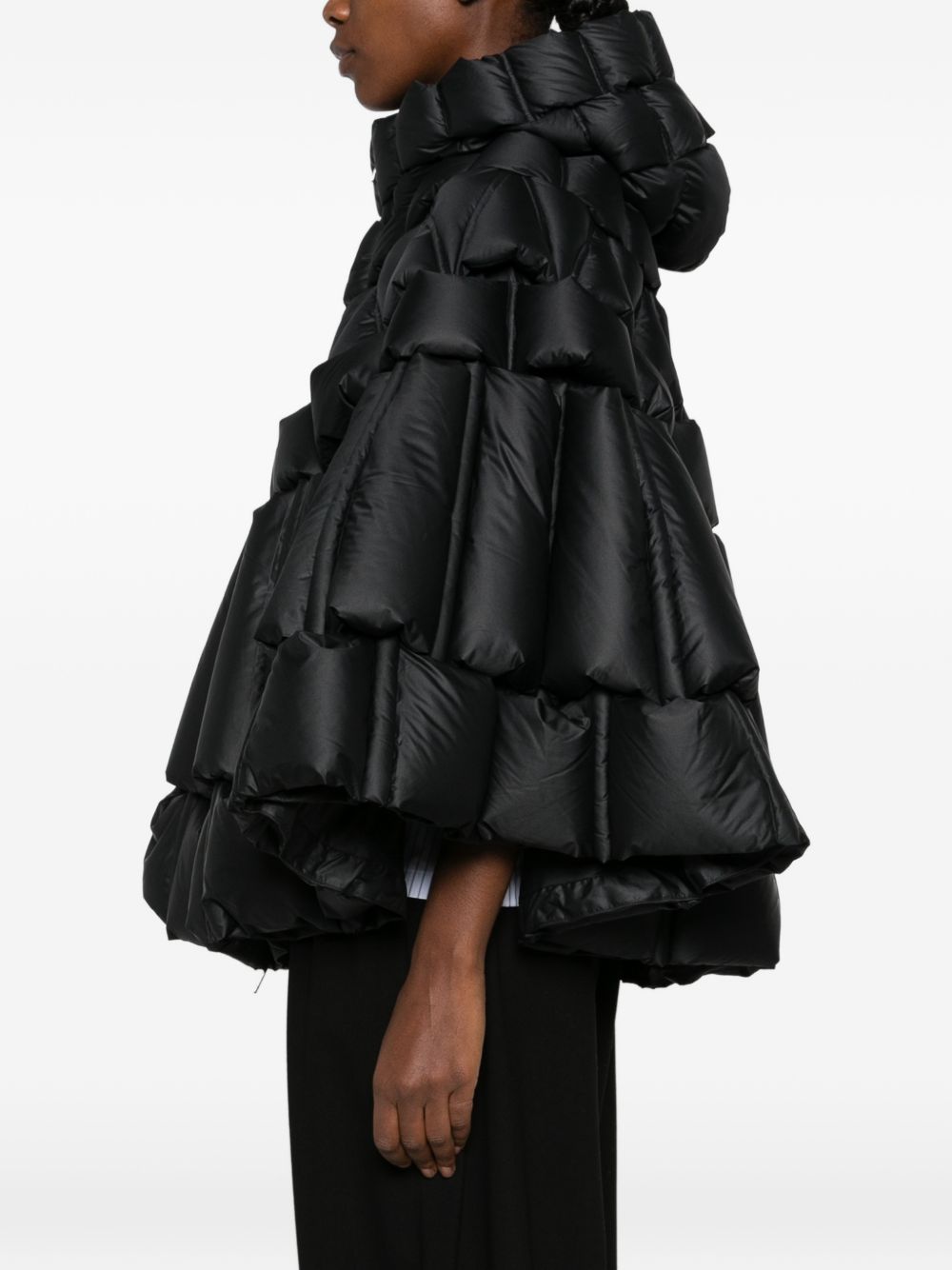 NYLON PUFFER CAPE
