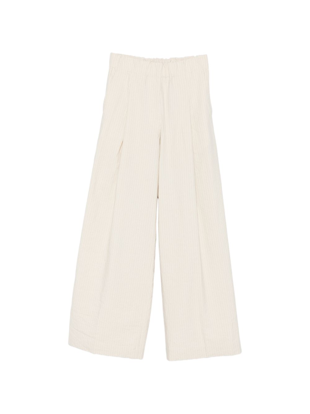 FLARED-LEG TROUSERS