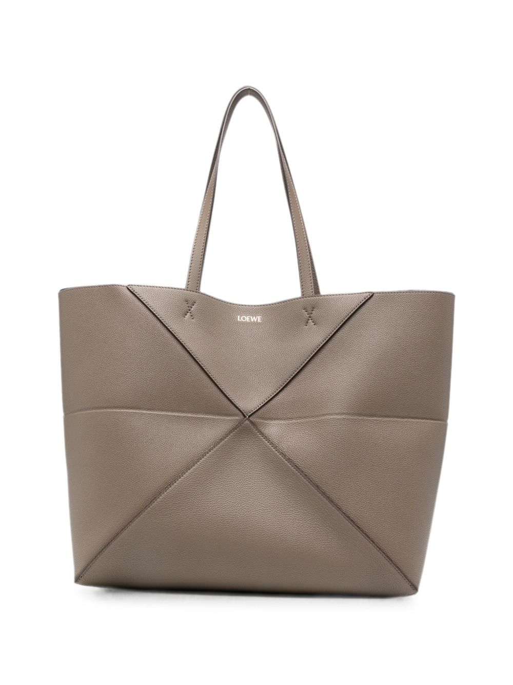 PUZZLE FOLD LARGE LEATHER TOTE