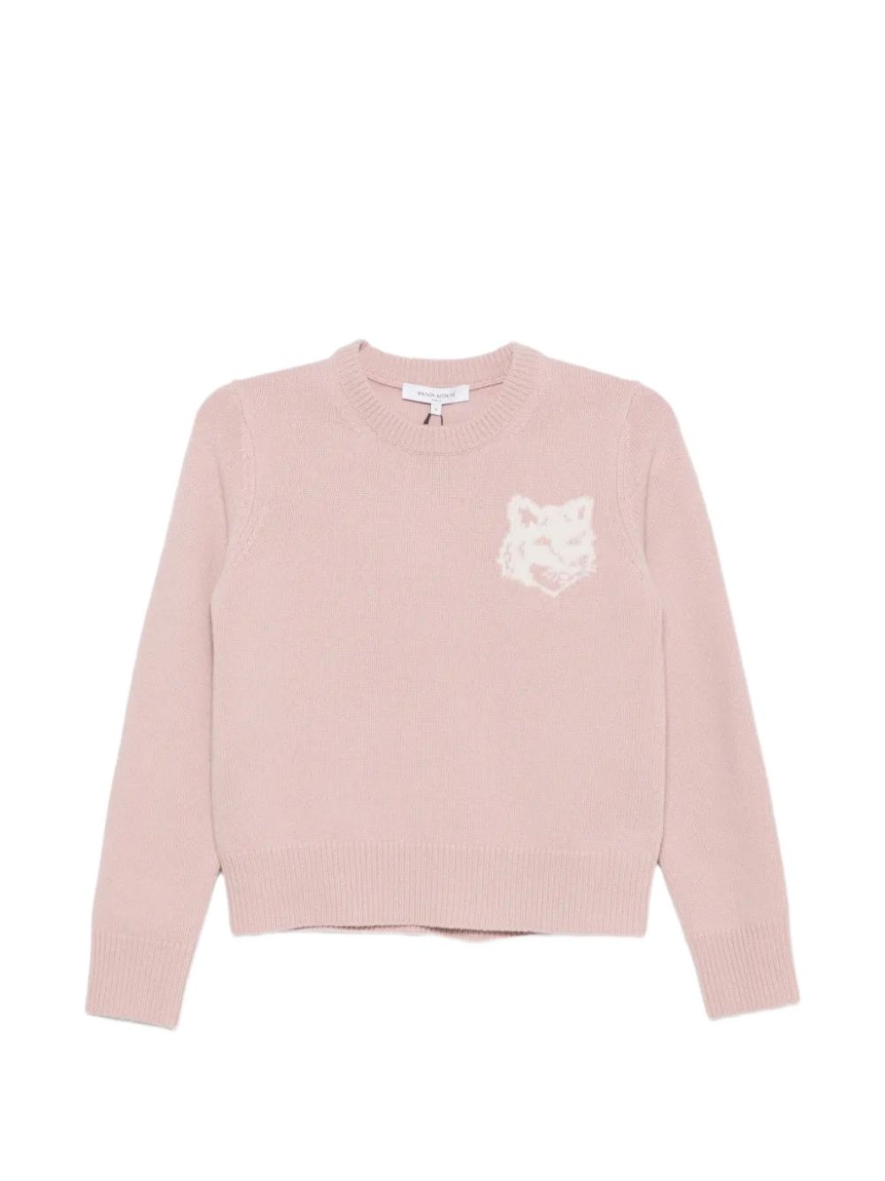 FOX HEAD WOOL CREWNECK JUMPER