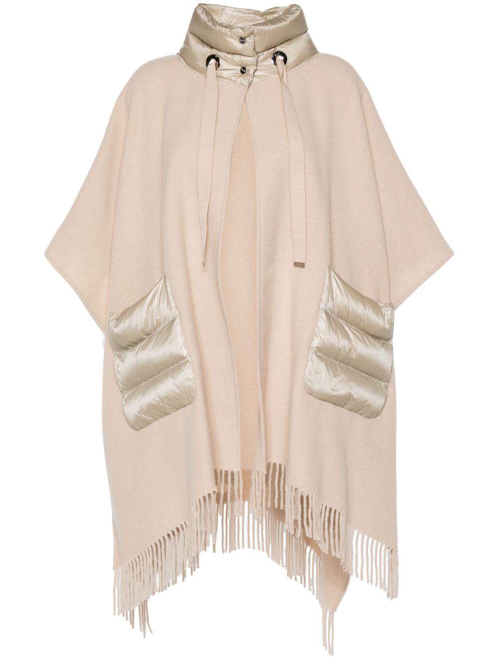 WOOL AND NYLON CAPE