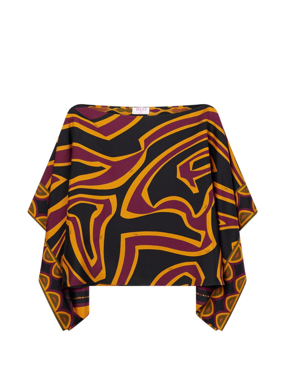 PRINTED SILK BLOUSE