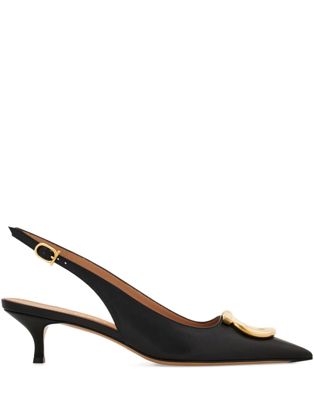 GANCINI LEATHER SLINGBACK PUMPS