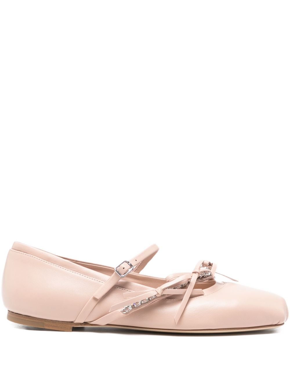 LOLI LEATHER BALLET FLATS